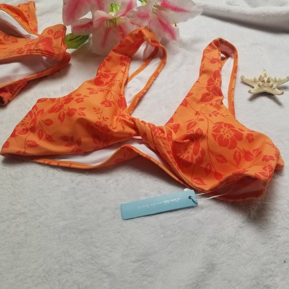 NWT Live Life on the Beach  Two Piece Bathing Suit  Size L - Picture 6 of 11